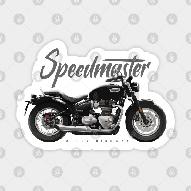 Triumph Bonneville Speedmaster 18 black, sl Sticker by MessyHighway